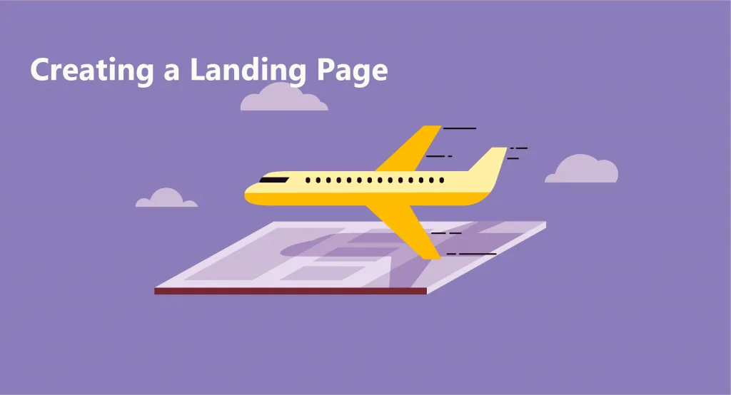 create a landing page