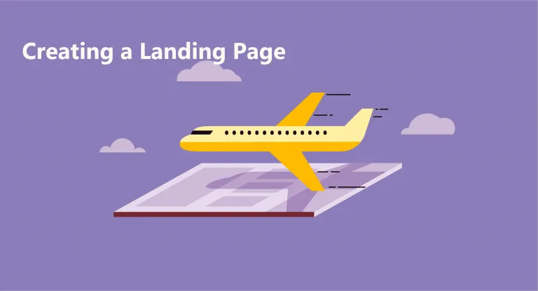 create a landing page