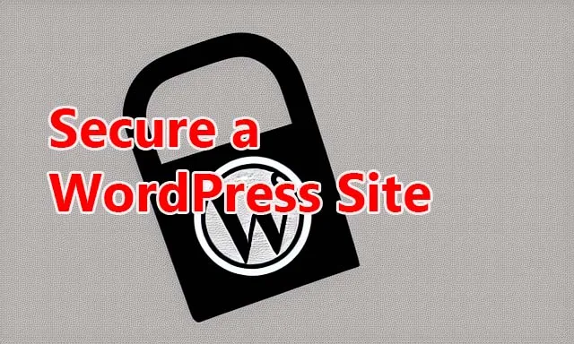 Secure Wordpress site