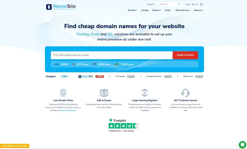 Namesilo Domain Registrar