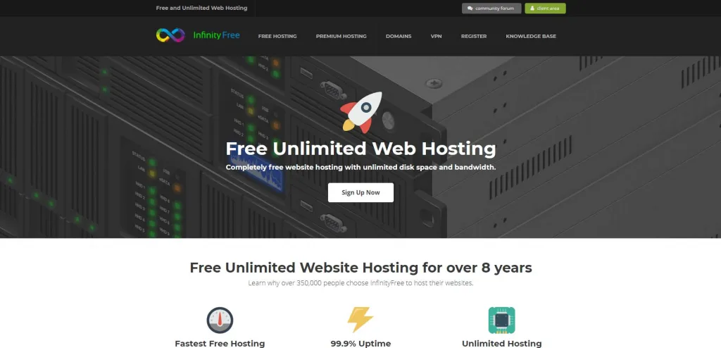 Infinityfree hosting