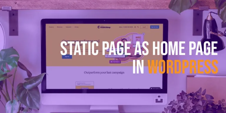 Static Page Home