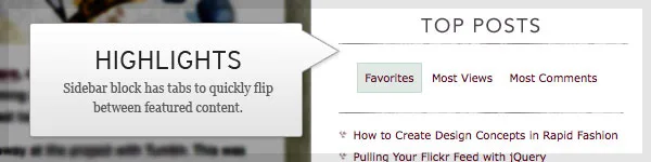 blogs sidebar content