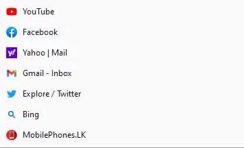 favicon bookmark list