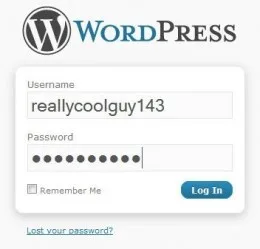 Wordpress Security Tips admin username