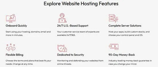 Inmotion hosting features