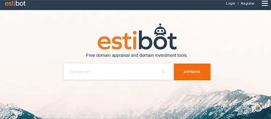 Estibot domain valuation